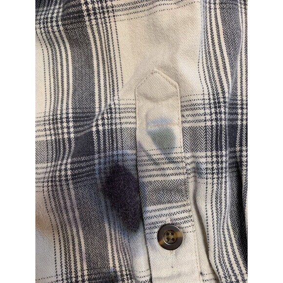 Carhartt Shacket Mens 3XL White Gray Original Fit Rugged Plaid Flannel Workwear - Picture 7 of 10